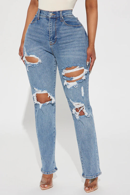 BECAUSE I SAID SO DESTROYED MOM JEANS