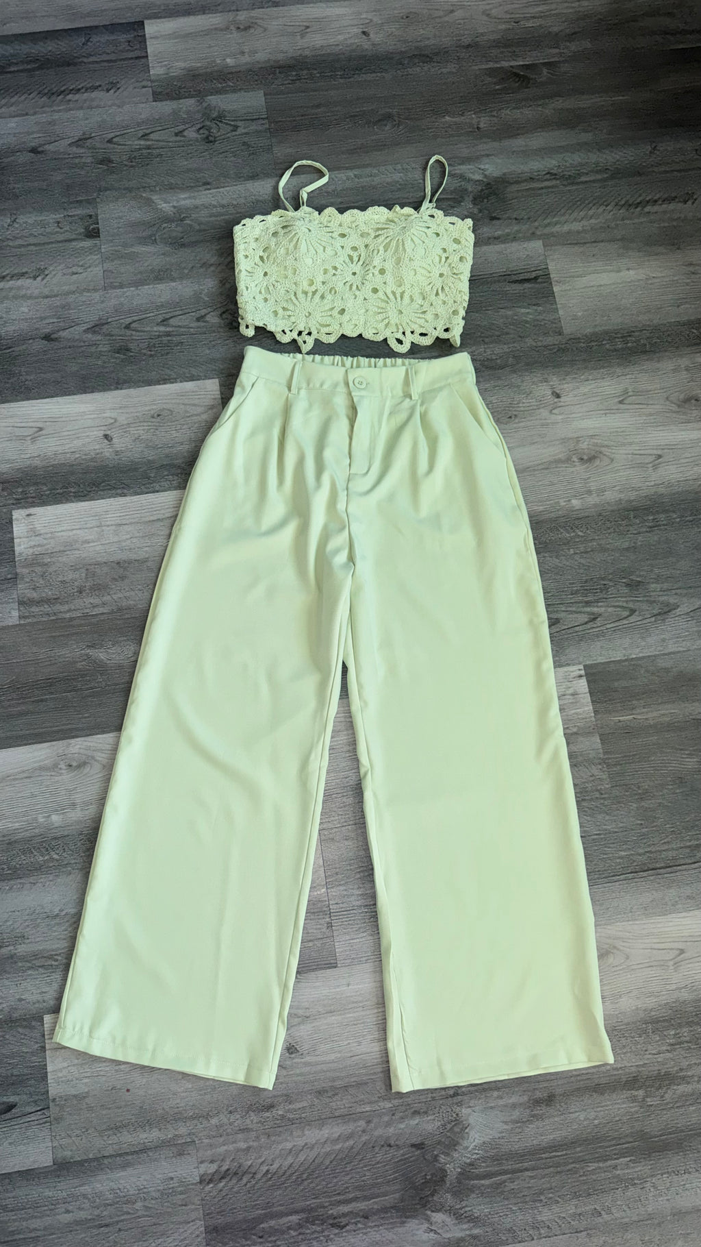 Conjunto Crochet Verde Menta