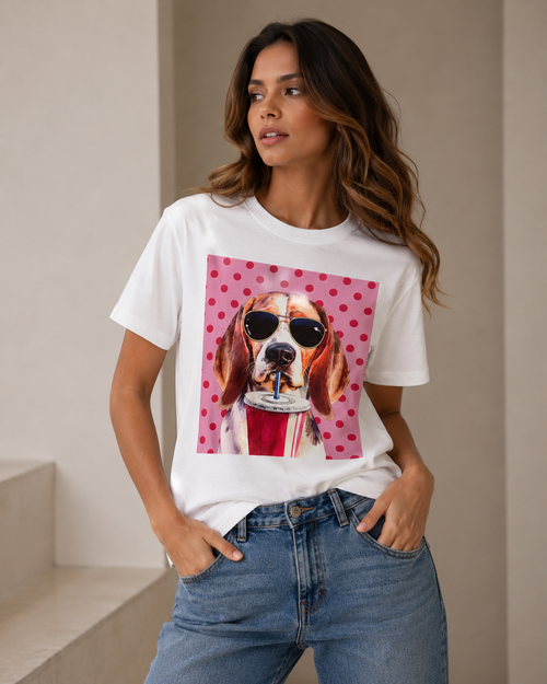 Camiseta Perrito Cool para mujer