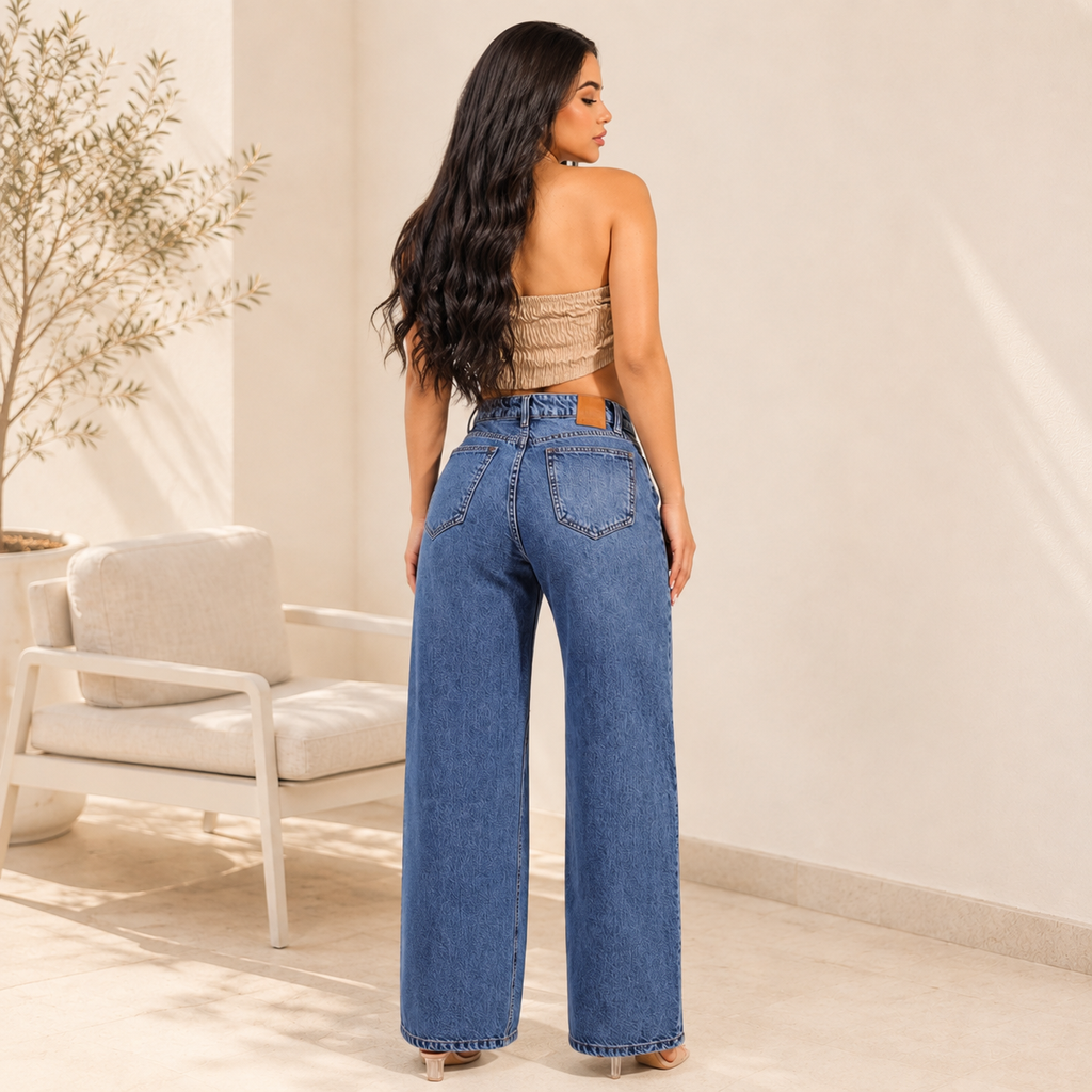 Jeans Wide Leg Palazzo