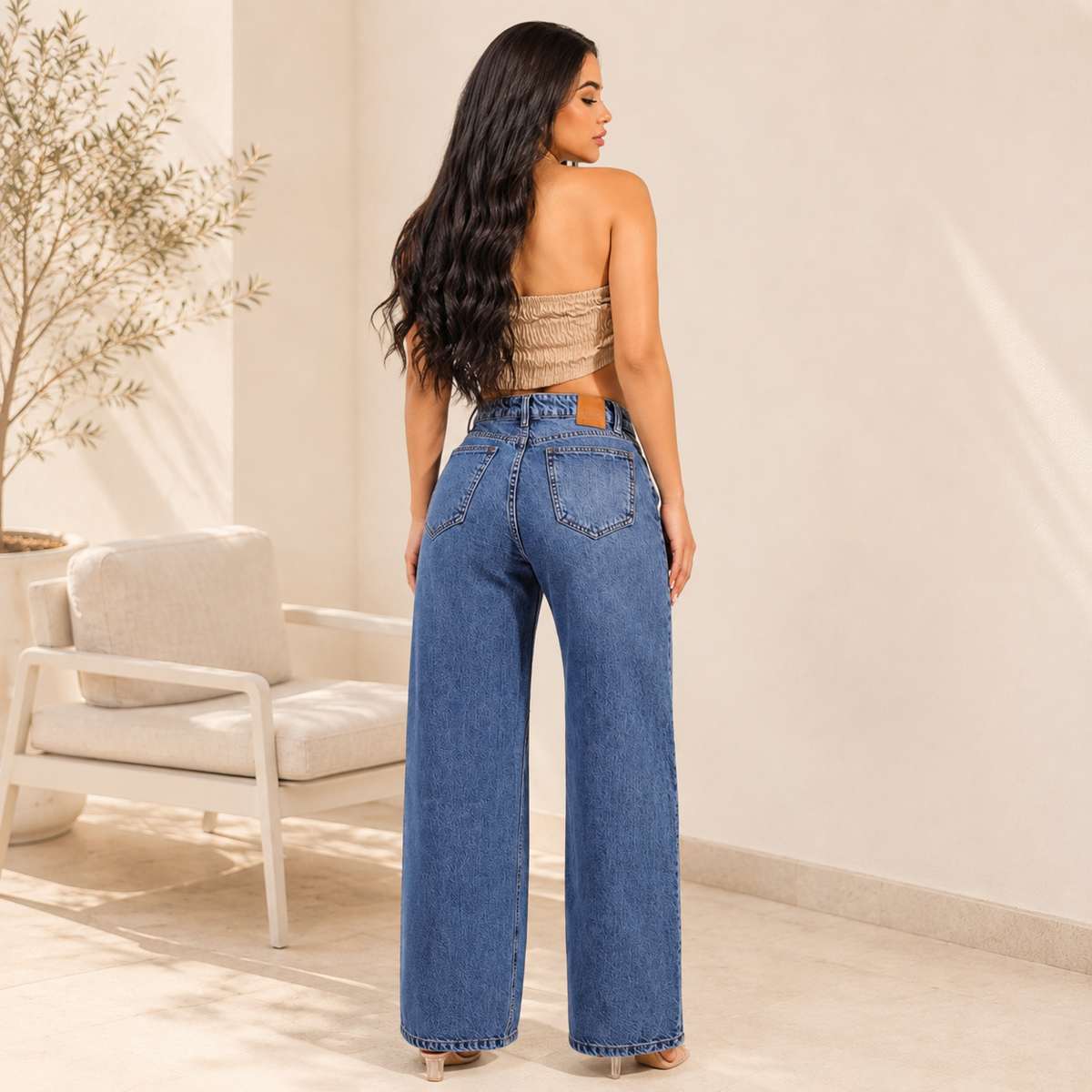 Jeans Wide Leg Palazzo